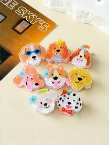 4pcs (Summer) Animal Series Women's Cute Paw Print Hair Clips, Sweet & Exquisite Hair Claw, Suitable For Daily Wear And Parties, Mini Side Bangs Clips, School Style Hair Accessories - Multicolor - View 12