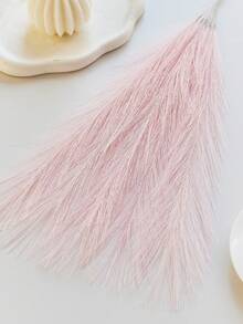 30 Pcs Artificial Pampas Grass, 16.5 Inch, Light Pink Faux Pampas Grass With Feather Decor, Fluffy Fake Cattail Stems, Vase Filler, Bohemian Farmhouse Wedding Decor, Valentine's Day, Birthday Gift, Graduation Ceremony, Fall Decor, Artificial Plants - Baby Pink - View 7