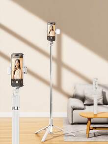 1 buah Tongkat Selfie yang Dapat Diperpanjang dengan Dudukan Ponsel, Tripod Ponsel Pintar Rotasi 360° dengan Remote Nirkabel, Cocok untuk iPhone/Ponsel Android, Penting untuk Perjalanan, Aktivitas Luar Ruangan, Siaran Langsung, Perekaman Video Stabil - Bagian B - View 13