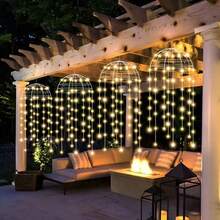 Exquisite Solar Hanging Jellyfish Decor Lights In Realistic Jellyfish Design. Soft Tentacles Sway Gently In Breeze. Solar Auto‑Charge And Auto‑On At Dusk. Can Be Hung In Staggered Arrangement. Perfect For Garden, Yard, Homestay And Party Decoration. - Solar Powered Hanging Jellyfish - View 12