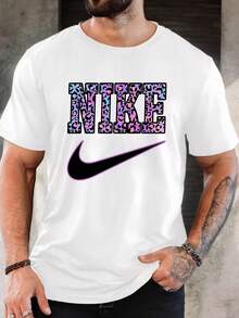 Men's Pure Cotton Short Sleeve T-Shirt Casual Summer Regular Fit Daily Basic Tee Top - 白色 - 查看 6
