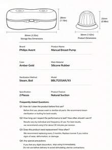 Philips Avent مصحح الحلمة المقلوبة من السيليكون، شفاطات مصحح الحلمة للرضاعة الطبيعية للبنات مع علبة سفر، مناسب للحلمات المسطحة والناعمة - متعدد الألوان - مشاهدة 8
