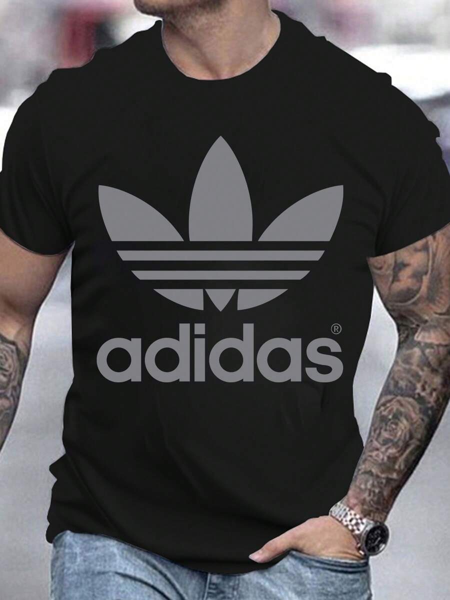 Men T-Shirts - 黑色 - 查看 1