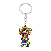 1 buah Gantungan Kunci Enamel Logam Monkey D Luffy Poster Buronan Logo Thousand Sunny Gantungan Kunci Anime Liontin Ransel Hadiah Cosplay untuk Penggemar - MultiWarna - View 18