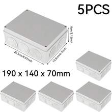 Waterproof ABS Plastic Electrical Junction Box With Reserved Holes Cable Wiring Enclosure - Junction Box C007.PC - View 2