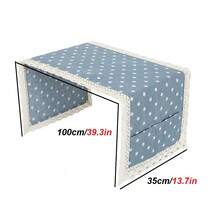 1pc Star Print Bird Cage Cover, Lace Trim Light-Blocking Shade With Side Storage Pocket, Dust-Proof And Food-Splatter-Resistant, Suitable For Small Parrots And Parrots, Bird Cage Accessory For Daily Rest And Decoration - View 4