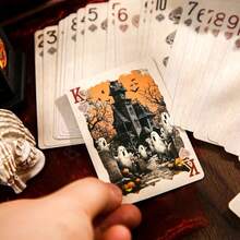 Happy Halloween Playing Cards - Collector's Edition, Holiday Design, Durable Playing Cards Suitable For Role-Playing Games And Card Collectors, Collectible Playing Cards | Vintage Card Design | Intricate Card Patterns, Suitable For Halloween, Christmas Party Gifts - Multicolor - View 7