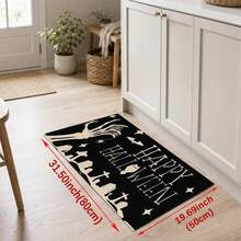 1/2pcs Halloween Skeleton Pattern, Vintage Diatomaceous Earth Mat, Super Absorbent, Non-Slip, Perfect For Bathroom, Kitchen And Dining Room, Quick Drying, Machine Washable, Ideal Gift For Home Decor And Bathroom Mat - Multicolor - View 10