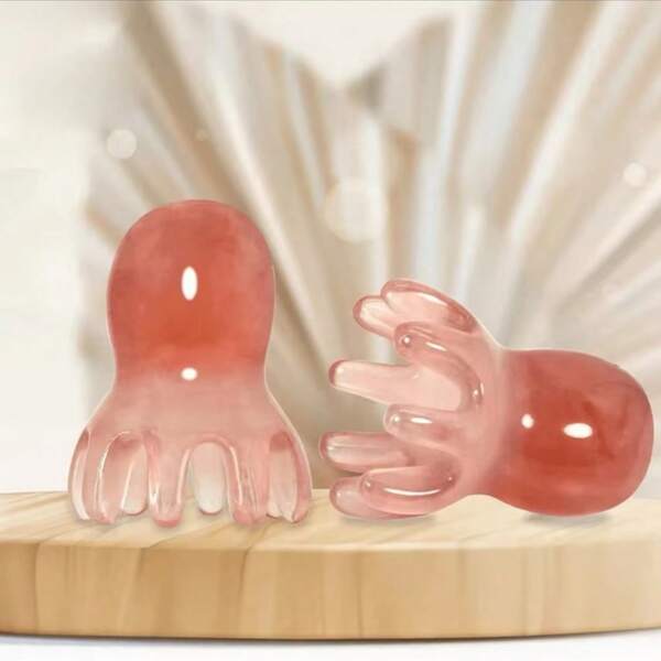 Cute Octopus Head Massager With 8 Tentacles, Portable Manual Scalp Massager Tool For Head Relaxation & Facial Care, Deep Tissue Massage Comb, Ideal For Home, Travel, Spa, Students Daily Use,Head Massager, Scalp Massager, Massage Tool,