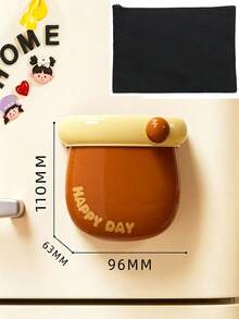 1pc Dopamine Style Macaron Color Plastic Magnetic Storage Box, With Magnetic Backboard, Rectangular Refrigerator Whiteboard Organizer, Office School University Home Desktop Stationery Storage Box, Suitable For All Seasons - Multiple Colors and Styles - View 11