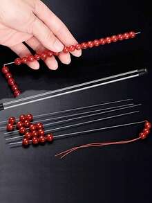 5/10/20/50pcs Set Of Bead Needles With Side Openings Jewelry Making Supplies Needles For Squishy Needih Needle Needohs For Squishy Needles For Easy Threading, Suitable For Handicraft And DIY Bead Making 17cm/6.69inch With Storage Tube - View 6