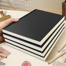 Vintage Thick Notebook 256 Pages, Glossy Faux Leather Cover, Sketch Journal For Doodling Drawing Office Essentials - One Size Fits All - View 4