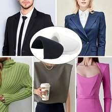 1/3 Pairs Shoulder Pads, 0.59 Inch Thick Breathable Foam Pads, Unisex Shoulder Enhancer, High-Low Shoulder Suit Jacket T-Shirt Back To School Gift - Multicolor - View 3