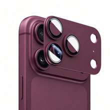 Camera Lens Protector Film Compatible With Iphone 18 Pro/18 Pro Max Series, Military-Grade Drop Resistance, Strong Adhesion, Metal Aluminum Alloy Tempered Glass Camera Screen Protector (Deep Red) - Red - View 8