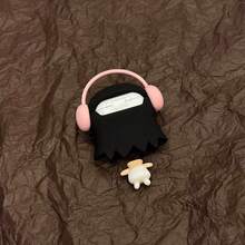 1pc Japanese Cute White Little Vest 3D Design Earphone Case Compatible With Apple 4/Pro 3/Pro 2 2nd/3rd Generation New Silicone Soft Protective Cover - Multicolor - View 6