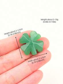 1pc Natural Aventurine Four-Leaf Clover Carved Mineral Specimen Crystal Craft Gift Home Decor Collectible - Aventurine Four-leaf Clover - View 14