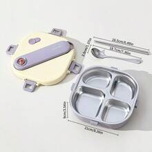 Kotak Bento Stainless Steel 304 untuk Dewasa, Wadah Makan Siang Anti Bocor yang Aman untuk Microwave, Kotak Makan Siang Logam dengan Wadah Sup dan Peralatan Makan, Kotak Bento Jepang yang Lucu, Wadah Makanan untuk Perjalanan, Wadah Persiapan Makanan untuk Siswa Sekolah - MultiWarna - View 32