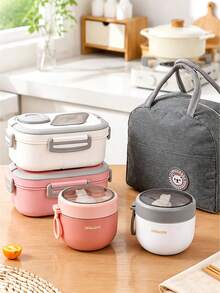 SEAL LOCK 1/3pcs-Portable Divided Plastic Lunch Box, Microwaveable Lunch Box For Students And Office Workers, Sealed Leak-Proof Bento Box With Air Vent, Divided Fresh-Keeping Meal Box For Outdoor Picnic, Suitable For Commuting, Outdoor, Home - Multicolor - View 4