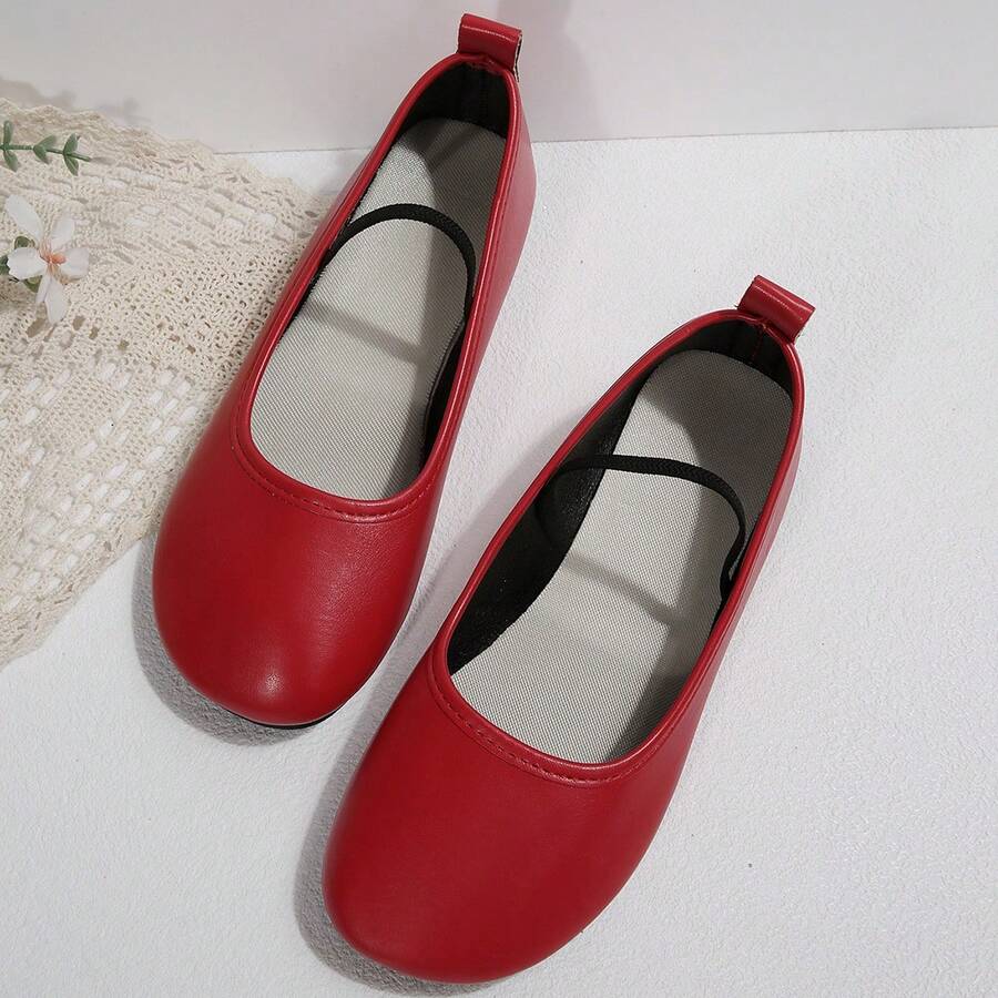 2026 Spring/Summer New Breathable Women's Round Toe Flat Ballet Shoes ...