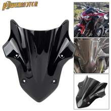 PowerMotor Motorcycle Front Spoiler Fairing Windscreen Windshield Wind Deflector Black Accessories For Kawasaki Z900 2017 2018 2019 ABS Plastic Supernaked Accessories - A - View 2
