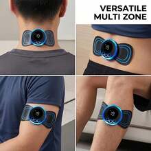 Masajeador de cuello  Mini con parche para masaje corporal completo, 8 modos y 19 niveles de intensidad para una experiencia versátil en el cuello, abdomen, pies, hombros, brazos y más - 1 unidad - Ver 2