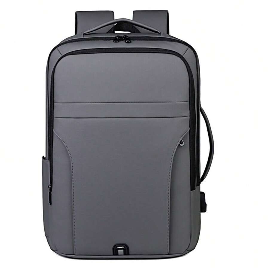 Kamufle Mochila Notebook Trabalho Viagem Executiva Moderna Reforçada - Cinza - Visão 1