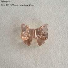 Transparent Acrylic Beautiful Girl Bow Handmade DIY Mobile Phone Chain Bracelet Hair Accessories Material Loose Beads - Multicolor - View 21