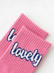 5 Pasang Kaos Kaki Anak Perempuan Berbentuk Hati Warna Pink, Tebal Normal, Bernapas, Menyerap Keringat, Modis, Serbaguna, Cocok untuk Musim Semi, Musim Panas, Musim Gugur. - MultiWarna - View 5