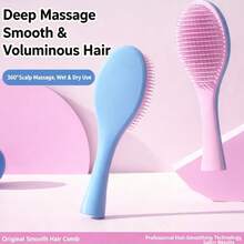 مشط Dexterous Comb TT الجديد للشعر المستقيم، مشط طويل المقبض، مشط الملكة، مشط تدليك، مشط سحري مضاد للتشابك، مشط تنعيم الشعر، مشط تكثيف الشعر - متعدد الألوان - مشاهدة 4