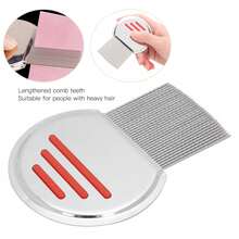 Stainless Steel Lice Comb, Helps Remove Dandruff And Lice; Stainless Steel Hair Comb, Ultra-Dense Teeth Design, Can Clear Lice And Hair Dirt - View 5