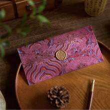 Envelope & Letter Set, Nine Heavens Cloud Pattern Series, Size 22*11cm, Invitation Card, Includes 3 Sheets Of Letter Paper, 1 Wax Seal Sticker, Wax Seal Envelope - Rectangle - View 2