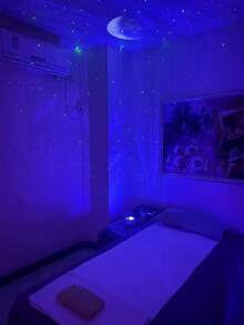 1pc Aurora Water Wave Projection Light, USB Powered - 16 Color Gradient LED, Touch/Remote Control, Bedroom Night Light, Ceiling Decoration, Home Theater, Camping, Wedding, Holiday Party, Christmas Gift - Multicolor - View 2
