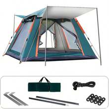 Outdoor Tent Mat - Green - View 1