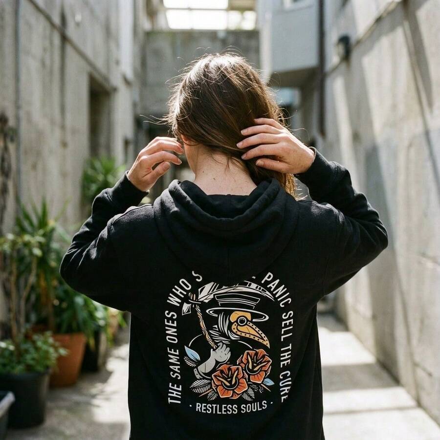Women Sweatshirts & Hoodies - 黑色 - 查看 1