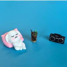 1/3pcs Cute Sleeping Animal Car Decor, Creative Resin Crafts, Adorable Panda, Rabbit, Pig Animal Shapes, Healing Style Decor, Fun Stress Relief Car Accessories, Suitable For Car Dashboard, Window, Rearview Mirror, Desk, Indoor Home Decor, Back To School, Holiday Gifts - Sleeping Animal - View 13