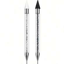 1/3pcs Glitter Liquid Rhinestone Pen, Multi-Color Crystal Drill Pen, Universal Crystal Rhinestone Nail Art Decoration, Diamond Painting Handmade DIY Set, Crystal Painting Supplies - A - View 3