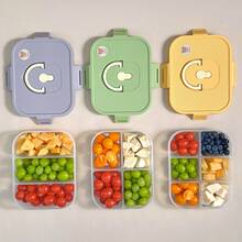 Bento Box Adult, Microwavable Divided PP Lunch Box With Lid, Leak-Proof Salad Container For Lunch, Cute Japanese Bento Box For School Student, Small Lunch Containers With Lids, Fruit Containers For Lunch Box - Multicolor - View 3