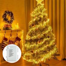 Burst Cluster Fairy LED Lights, Flexible Tiny Copper Wire String Lamp, Indoor Xmas Decor, Wedding Backdrop Balcony Festival Atmosphere Lighting Ornament, No Battery Included - Silver - View 9