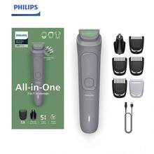 Philips Norelco All-In-One Seri 3000 7 In 1 Trimmer, Alat Cukur Jenggot & Rambut Pria untuk Penggunaan Basah & Kering, Pisau yang Mengasah Sendiri dan Ramah Kulit - Beraneka warna - View 2