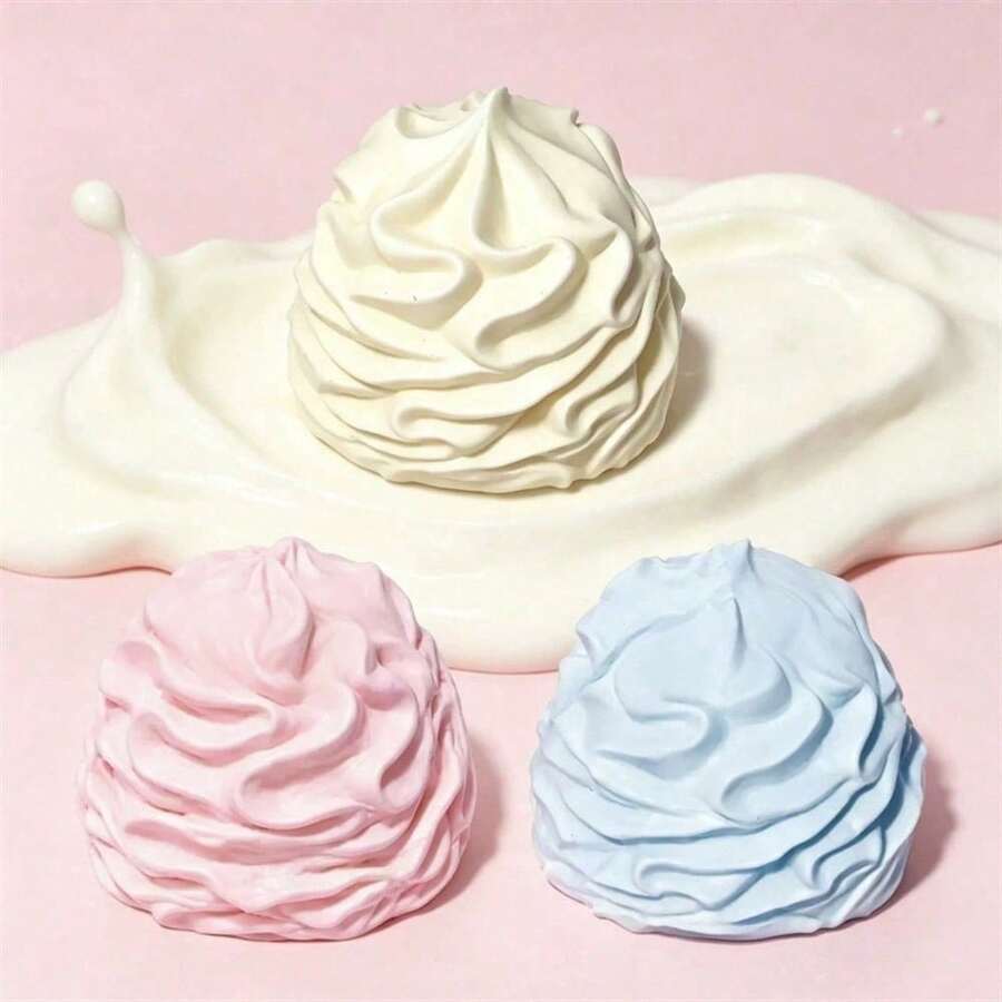 Crunchy Building Block Cream Handmade Ball, Stackable Cream Building Block Squishy, Building Block Butter Texture Stress Relief Toy, Non-Rebounding Sound-Controlled Squeeze Cheese Strip, Halloween, Christmas -Other Major Holiday Gifts