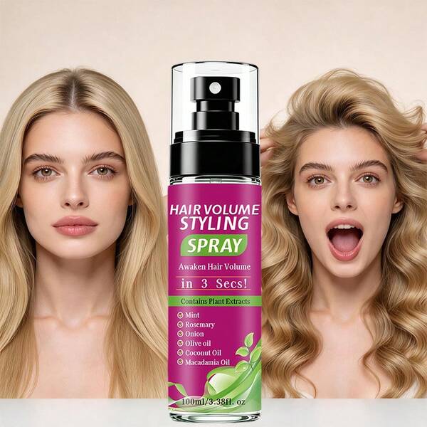 Hair Styling Spray, Hair Care Spray, Lightweight Texture, Instantly Relieves Tangled And Dry Hair, Suitable For Dry, Oily And All Hair Types, Even Application, Creates Smooth And Voluminous Hair, Essential Travel Item And Holiday Gift