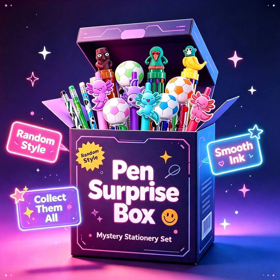 HOOLYUK 12PCS Multicolor Pen In One 4-In-1 Pens,Back To School Party Favor For Cool Boy,Fun Holiday Birthday Gifts,Goodie Bag Stuffers -Assorted Varieties - Multicolor - View 1