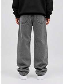 Men's Casual Versatile Everyday Denim Jeans - Grey - View 6