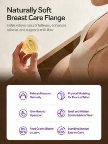 Philips Avent مصحح الحلمة المقلوبة من السيليكون، شفاطات مصحح الحلمة للرضاعة الطبيعية للبنات مع علبة سفر، مناسب للحلمات المسطحة والناعمة - متعدد الألوان - مشاهدة 2