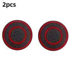 1/2/4PCS Car Cup Holder Coaster, Anti-Slip Silicone Cup Mat, Universal Fit For Most Vehicles, Noise Reduction, Spill Proof, Shockproof, Waterproof, Washable, Car Interior Accessories For Women Men  - 2pc Circular Car Coaster - View 22
