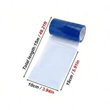 2 Rolls Transparent Disposable Bird Cage Protective Film, Adjustable And Trimmable Width, Splash Guard, Waste Collection Cover, Suitable For Parrots, Lovebirds And Sun Conures Indoor Bird Habitat Cage Decoration Accessories - View 3