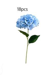 18/9 1pc Blue Artificial Hydrangea Flower, Suitable For Wedding, Bridal Bouquet, Home And Room Decor, Autumn Styling, Halloween, Party, Bedroom, Bathroom, Tabletop Display, Outdoor Scene, Back To School Theme, Wall Decor And Office - Haze Purple - View 9