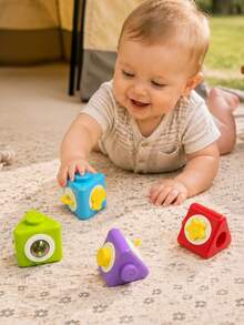 Toddler Sensory Activity Cube, Toddler Sensory Toy, Early Learning Toy, Colorful Learning Toy, Early Development Gift For Boys And Girls - Multicolor - View 9