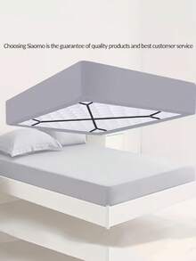 1Pc/2Pcs Adjustable Elastic Bed Sheet Holder With 12 Non-Slip Metal Clips, Sheet Straps Durable Mattress Clip Fasteners For Secure Bedding, Mattress, Blankets, Fitted Sheet And Covers Easy-To-Use Straps For Tight Spaces, Bedding Accessories - Multicolor - View 8