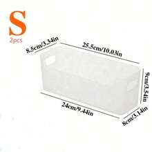 1/2pcs Kitchen Wall-Mounted Storage Box, Cabinet Door Hanging Storage Rack, Drill-Free Transparent Storage Rack, Cabinet Door Inner Storage Box, Suitable For Kitchen, Bathroom, Bedroom And Office Storage, Kitchen Storage Organization, Kitchen Small Tools - A - View 9